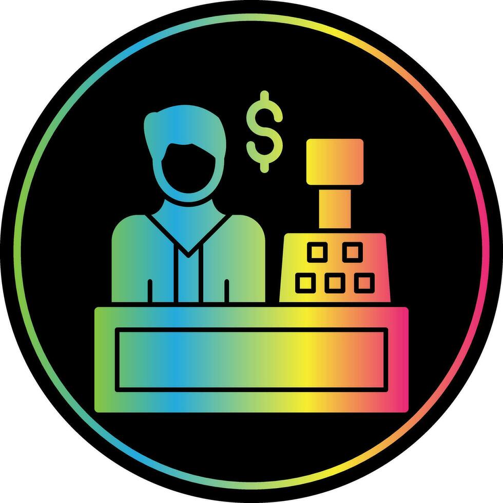 Cashier Vector Icon Design