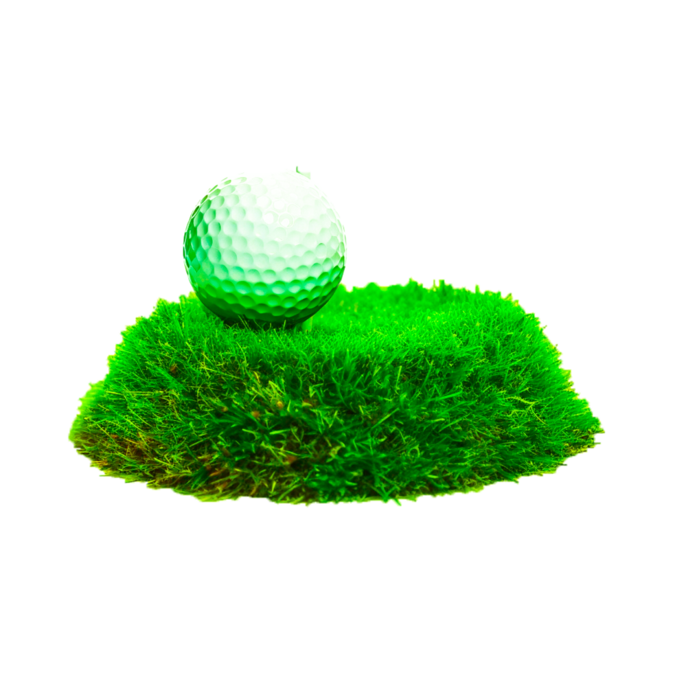 le golf Balle et épingle image illustration génératif ai png