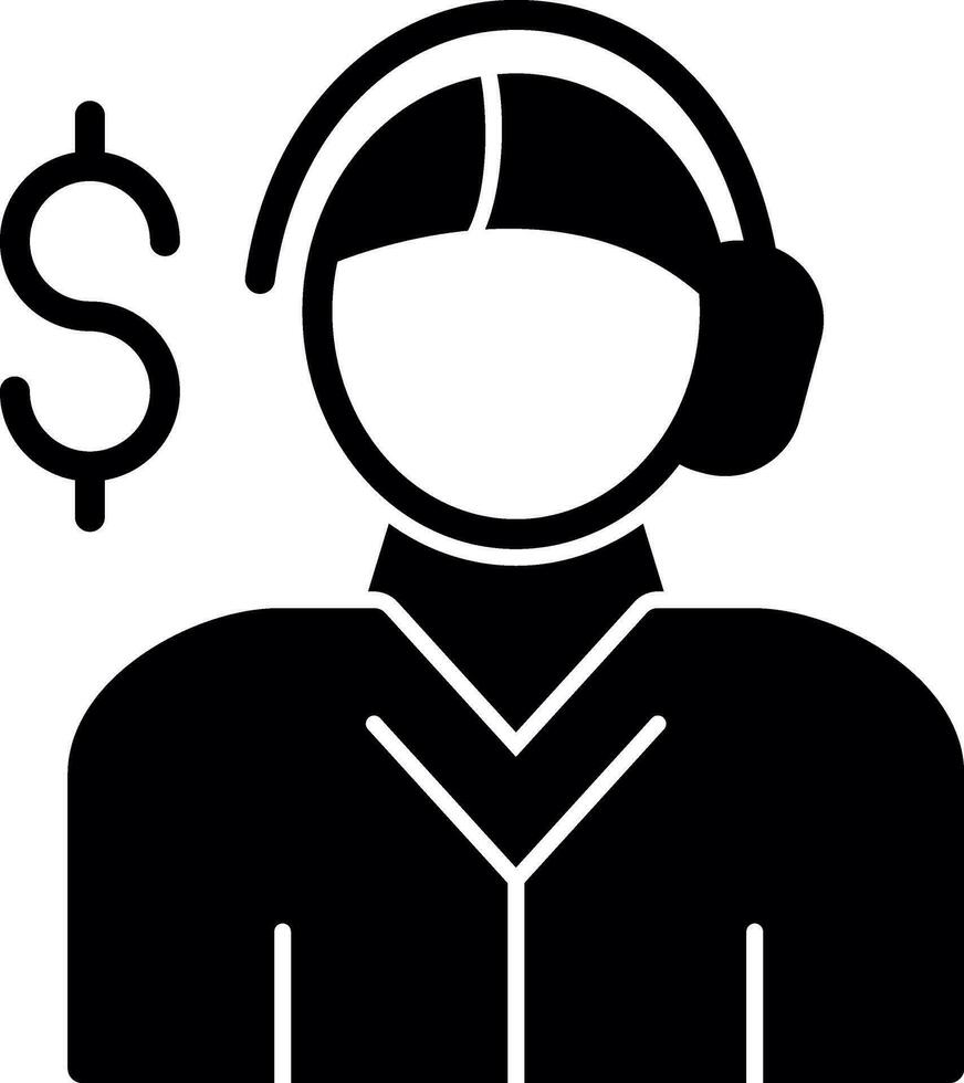 Salesman Vector Icon Design