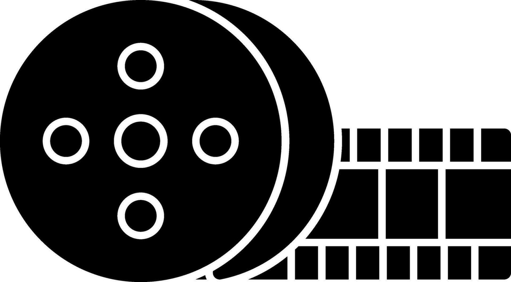 Film roll Vector Icon Design