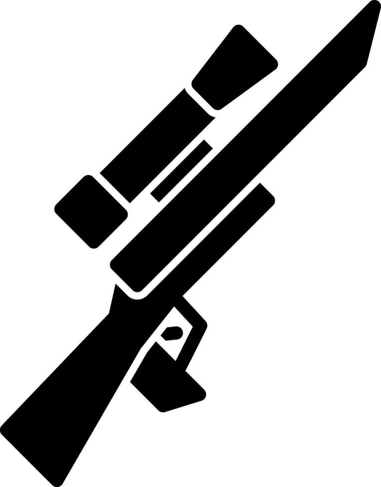 diseño de icono de vector de rifle