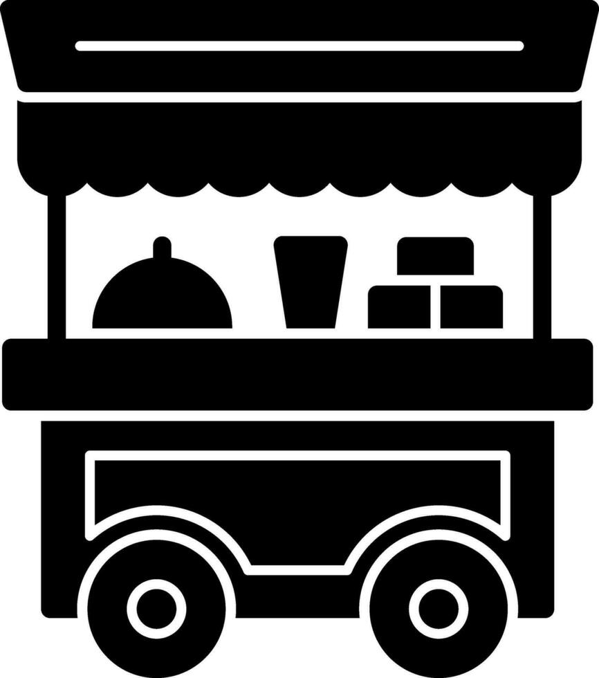 Food cart Vector Icon Design