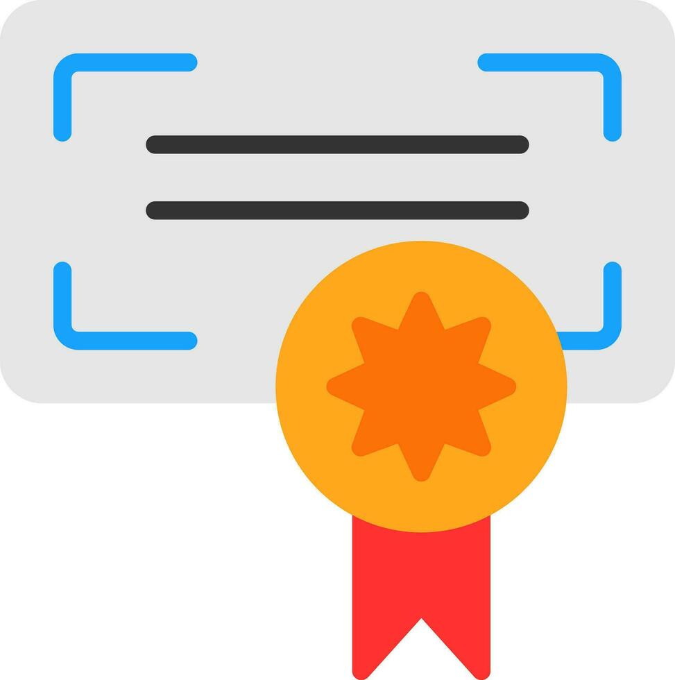 Certificate Vector Icon Design