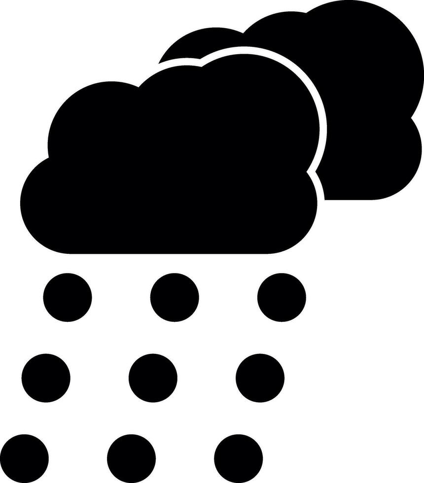 Snowing Vector Icon Design
