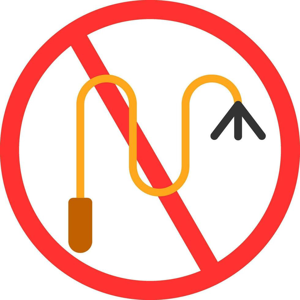 No whip Vector Icon Design