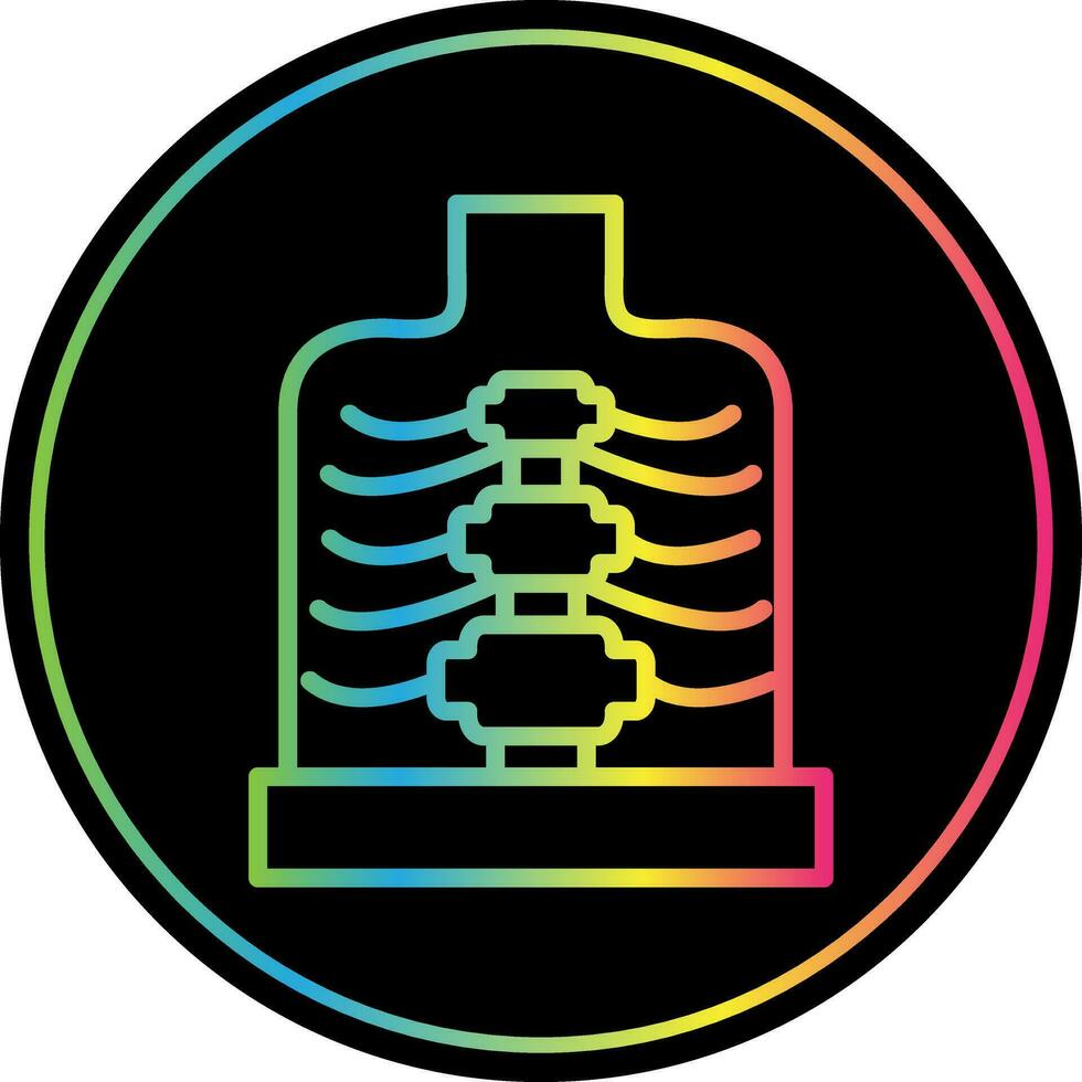 Ribcage Vector Icon Design