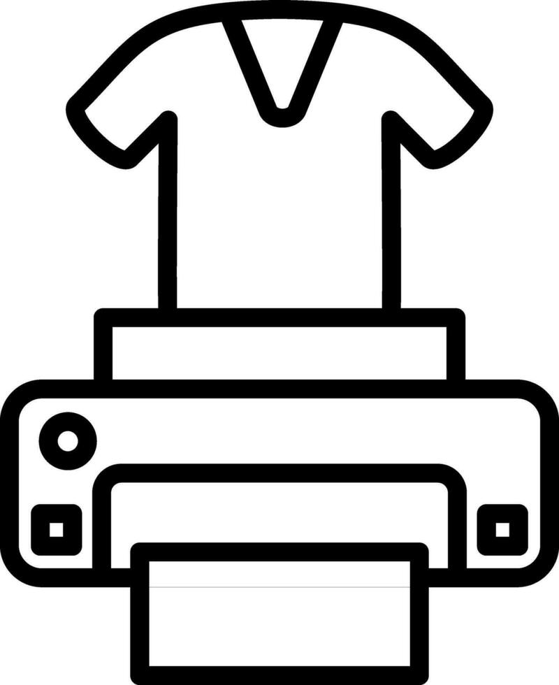 Dtg printer Vector Icon Design