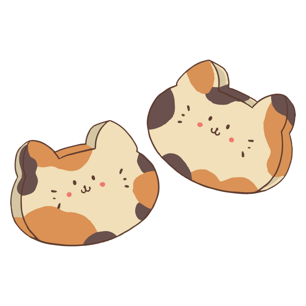 Cat cookies face png