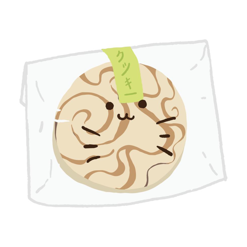 Cat cookies face png