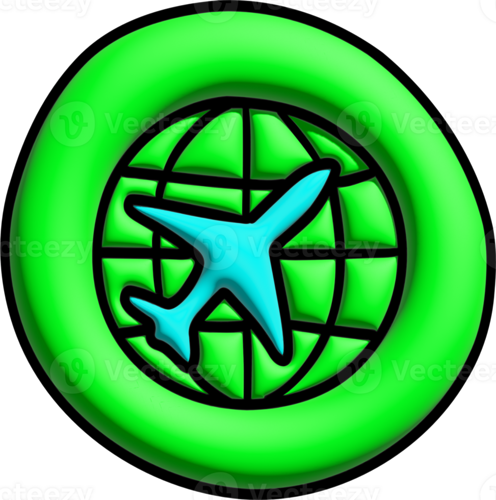 3D Travel icon png