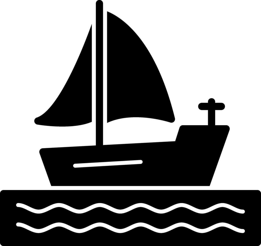 diseño de icono de vector de barco