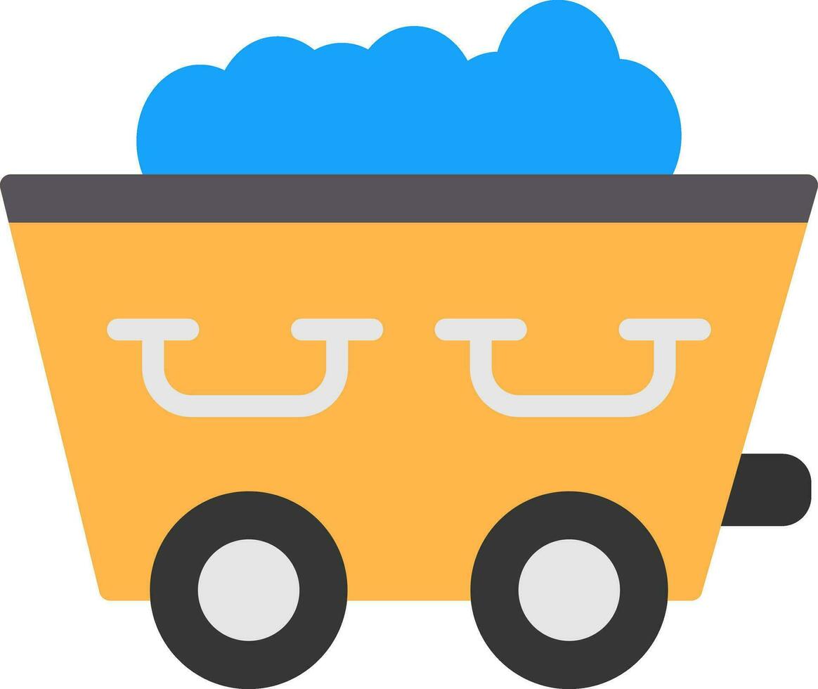 Trolley Vector Icon Design