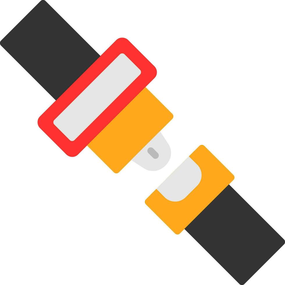 Seat belt Vector Icon Design