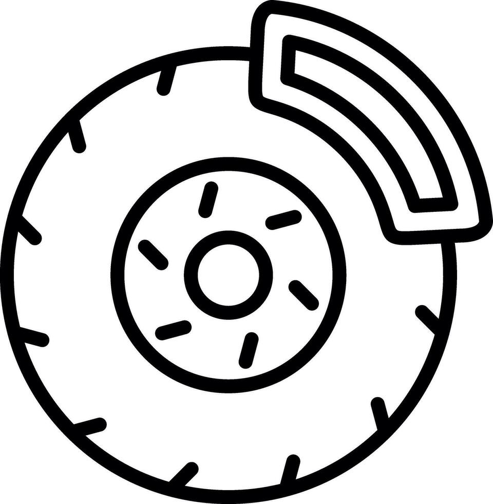 Brake disc Vector Icon Design