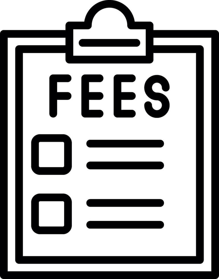 Fees Vector Icon Design