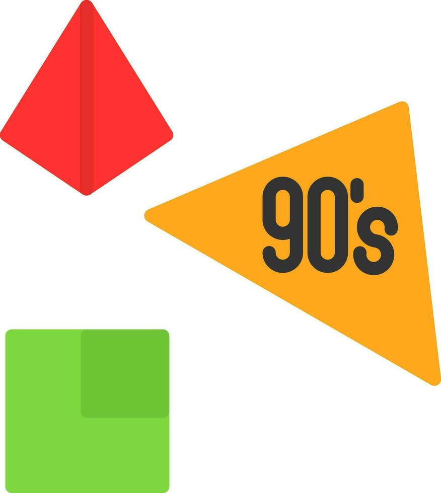 90s vector icono diseño