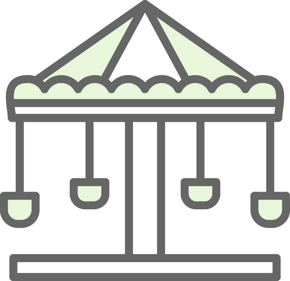 Merry go round Vector Icon Design