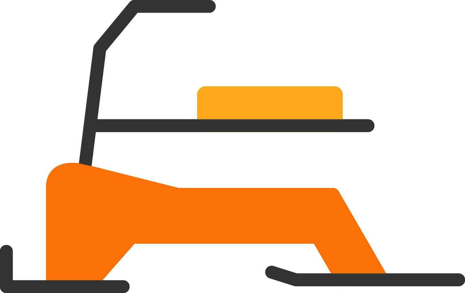 Skibob Vector Icon Design