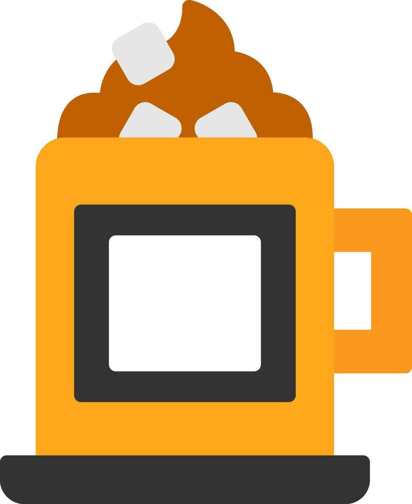 Hot chocolate Vector Icon Design