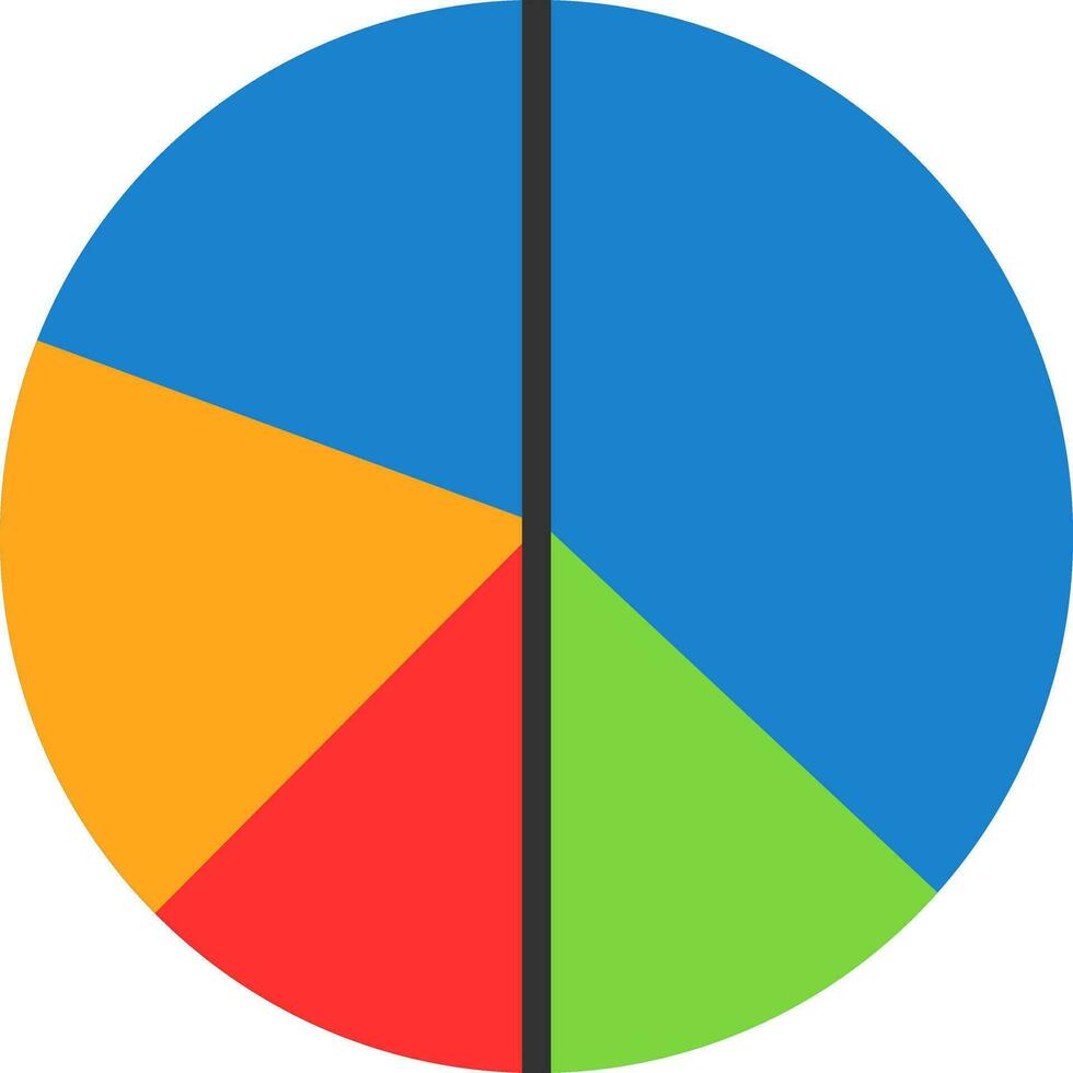 Pie chart Vector Icon Design