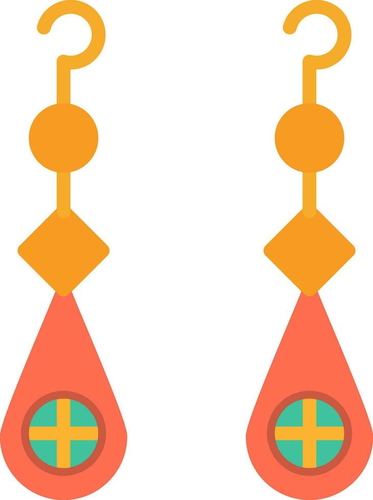 Earrings Vector Icon Design