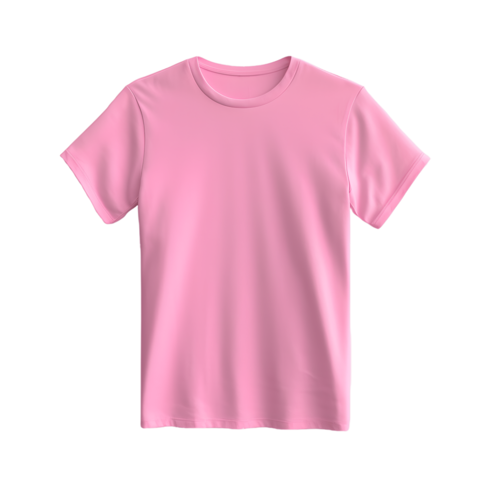 roze t-shirt mockup Aan transparant achtergrond. ai gegenereerd png