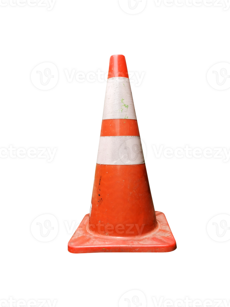 orange traffic cone  PNG transparent