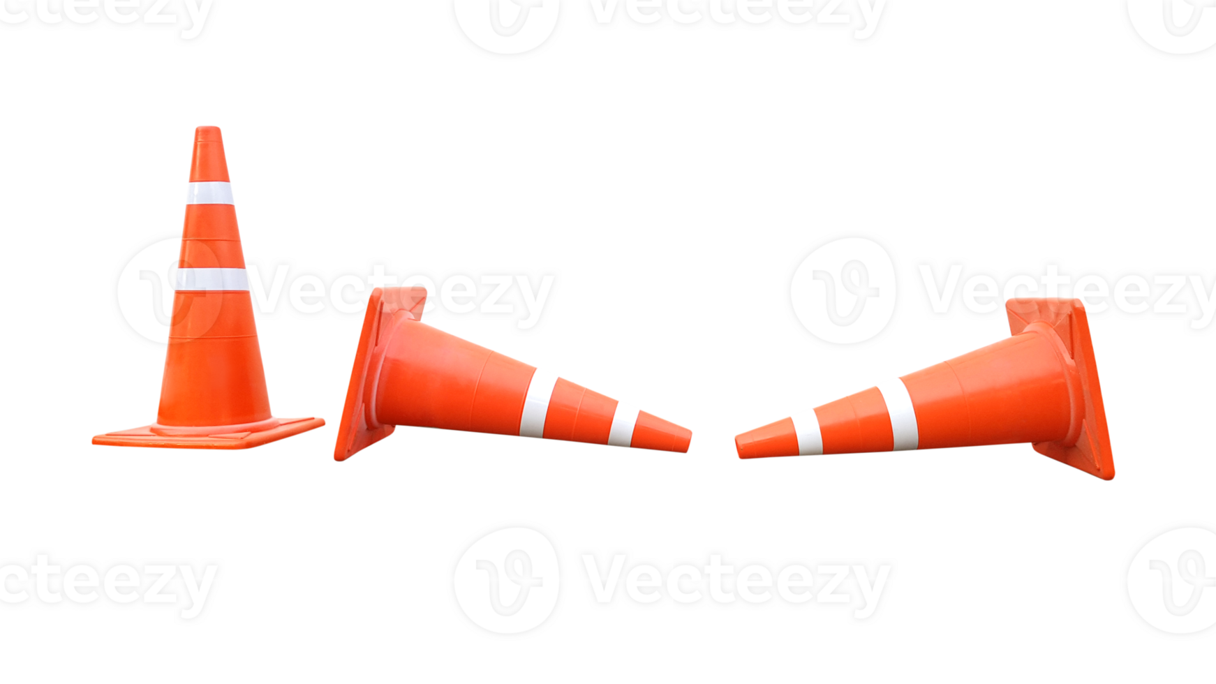 orange traffic cone  PNG transparent