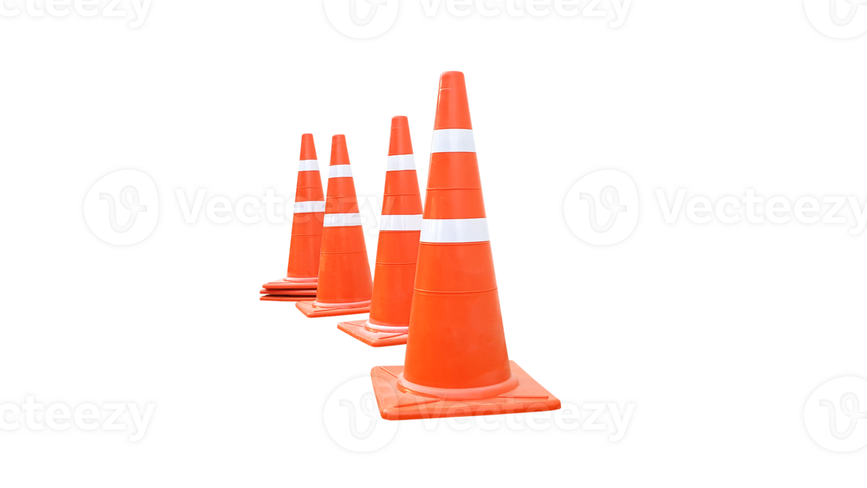 orange traffic cone  PNG transparent