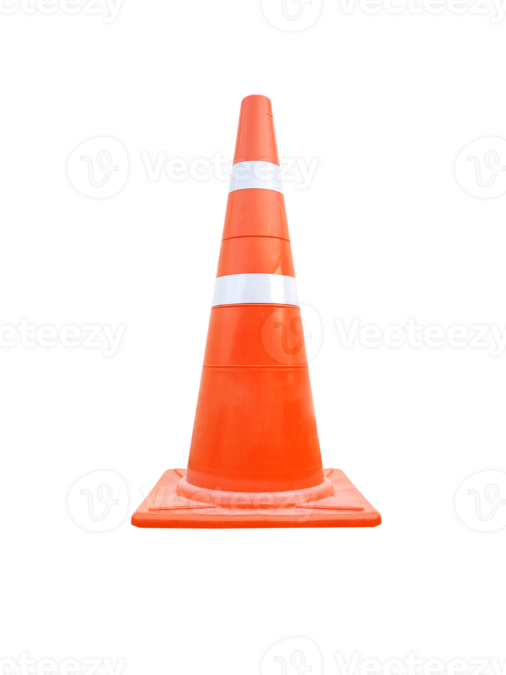 orange traffic cone  PNG transparent