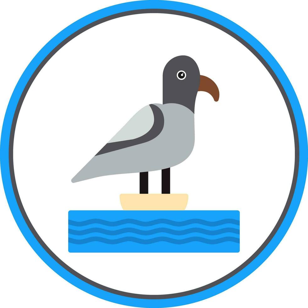 Seagull Vector Icon Design