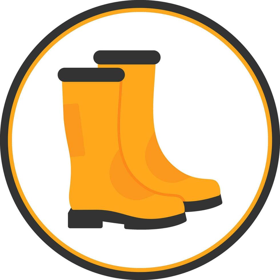 diseño de icono de vector de botas