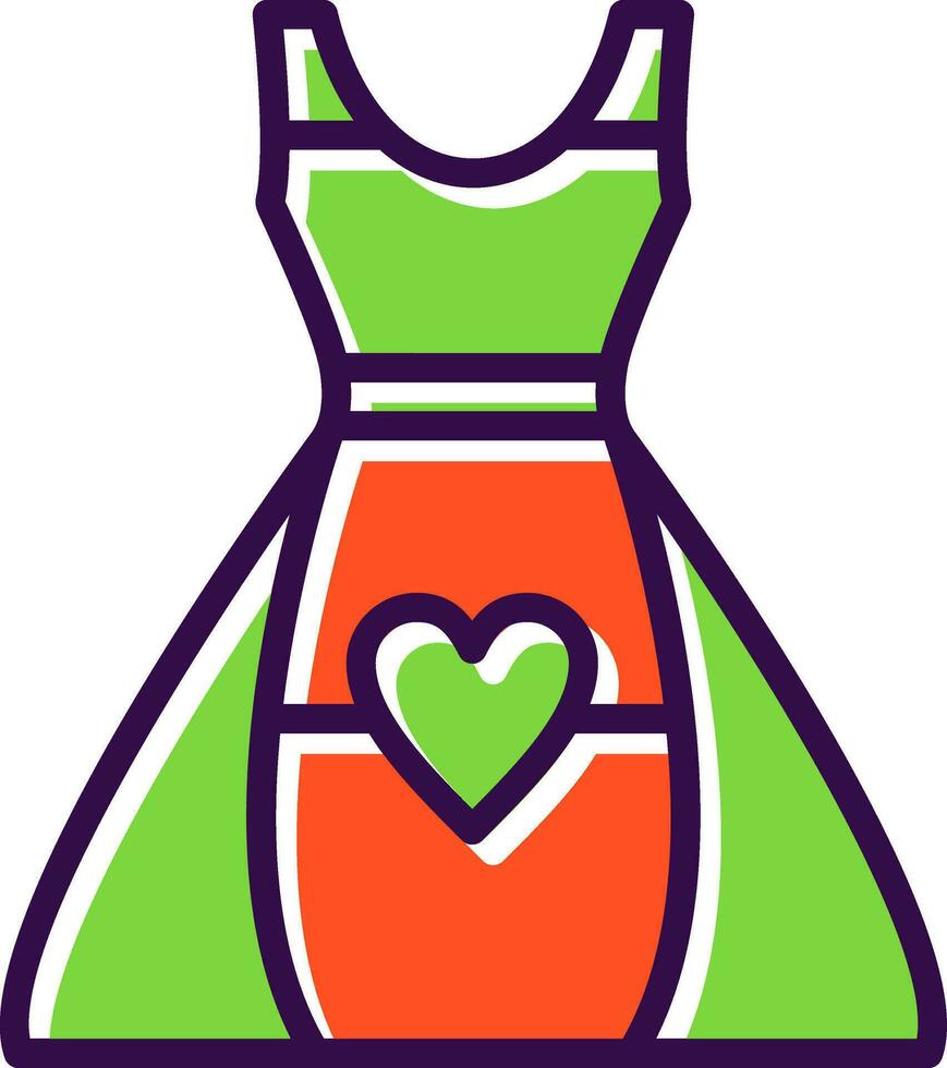 Dress Vector Icon Design