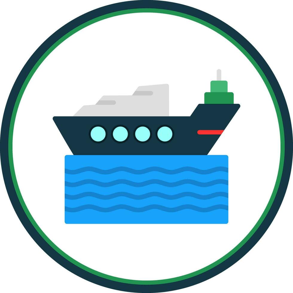 Ship Vector Icon Design