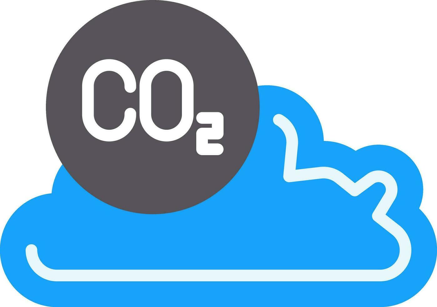 Carbon dioxide Vector Icon Design