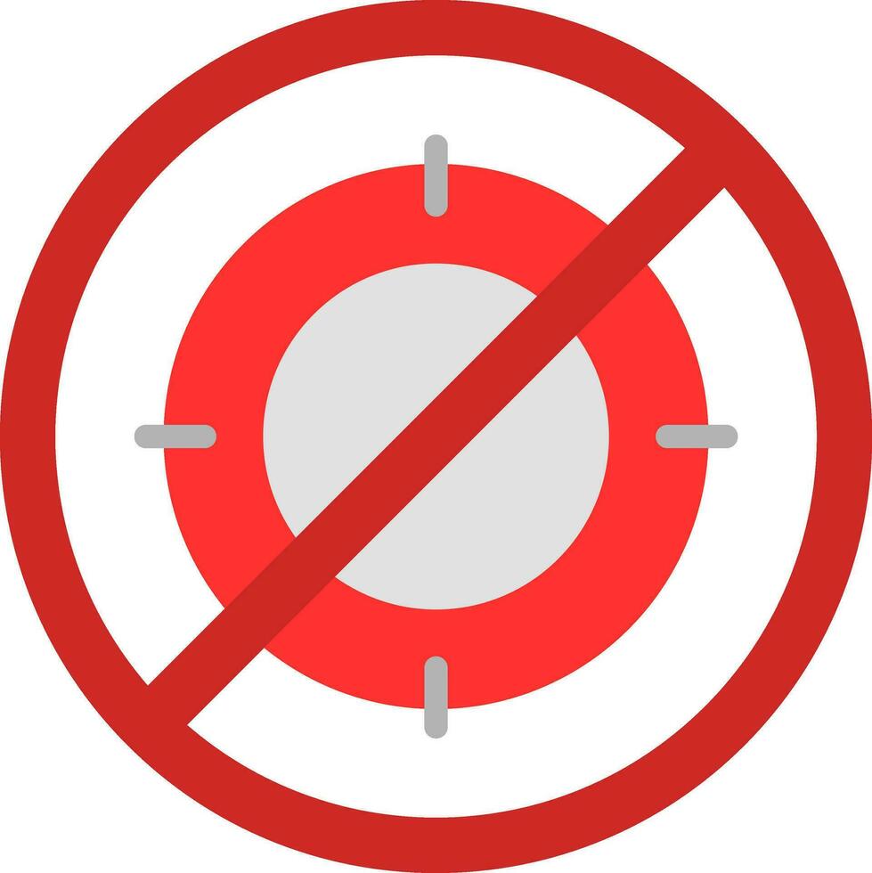 No hunt Vector Icon Design