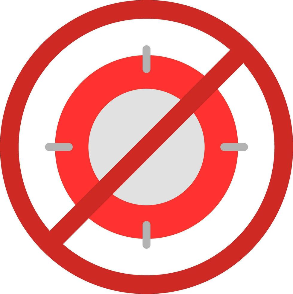 No hunt Vector Icon Design