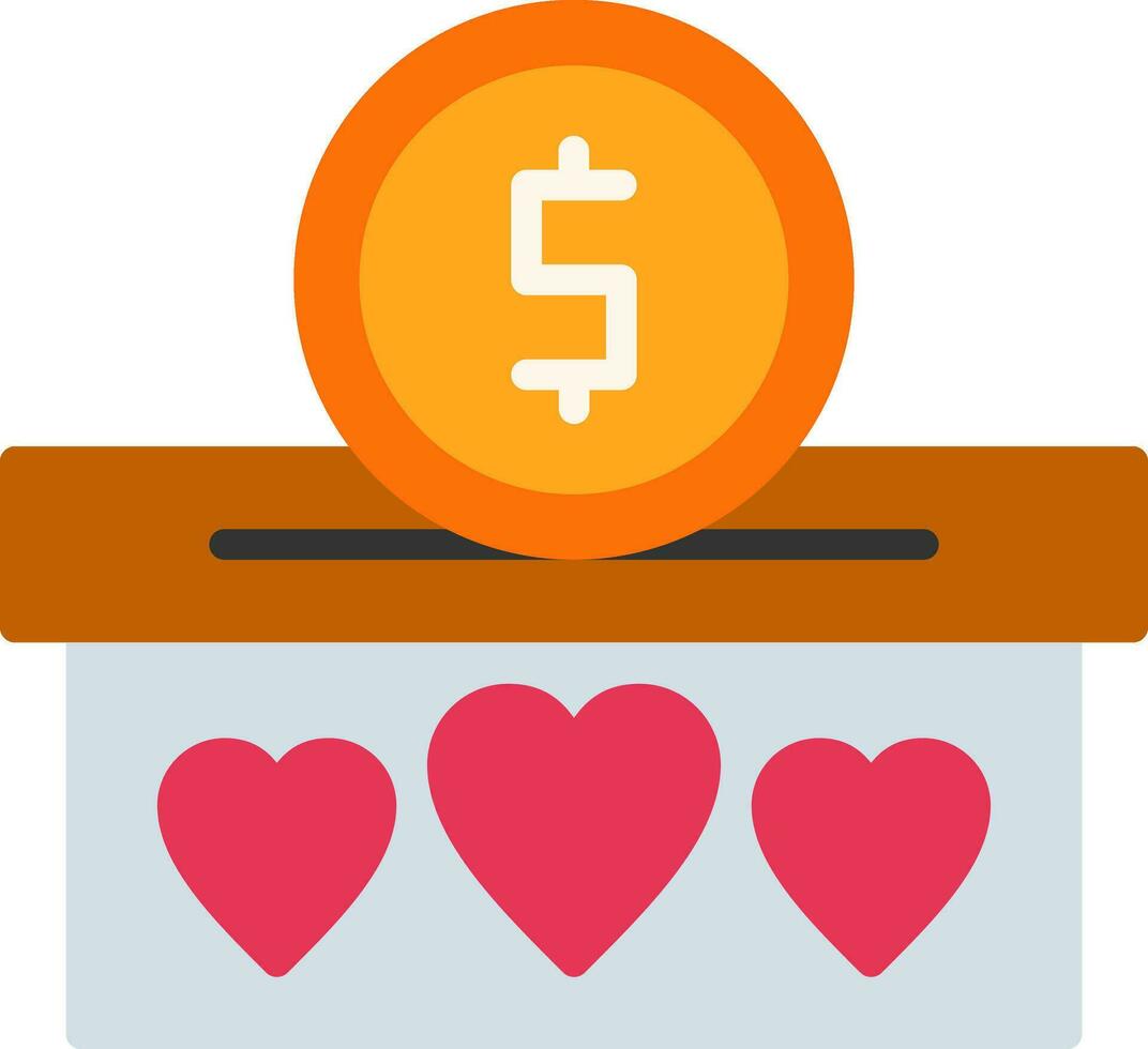 Donation Vector Icon Design