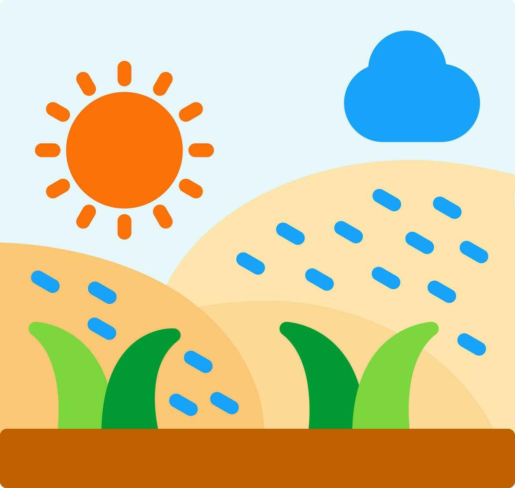 Grassland Vector Icon Design