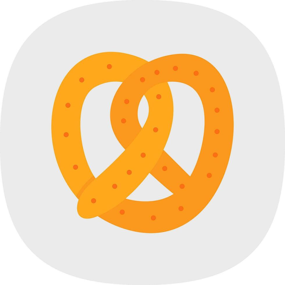 Pretzel Vector Icon Design