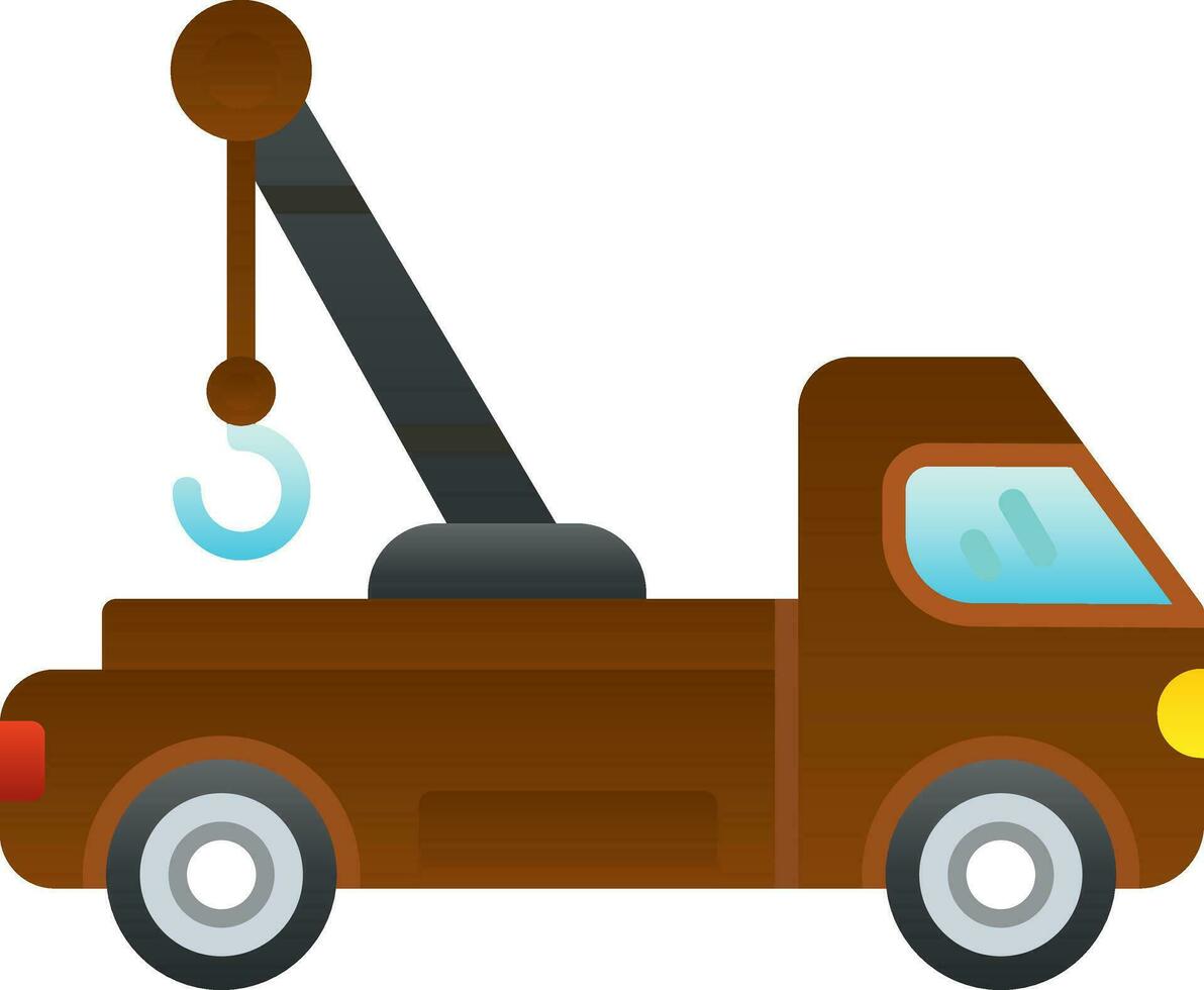 Tow truck Vector Icon Design