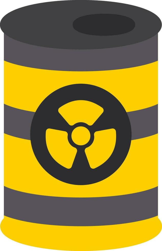 diseño de icono de vector radiactivo