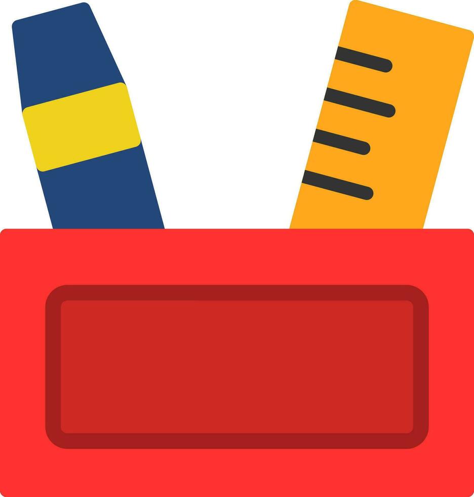 Pencil case Vector Icon Design
