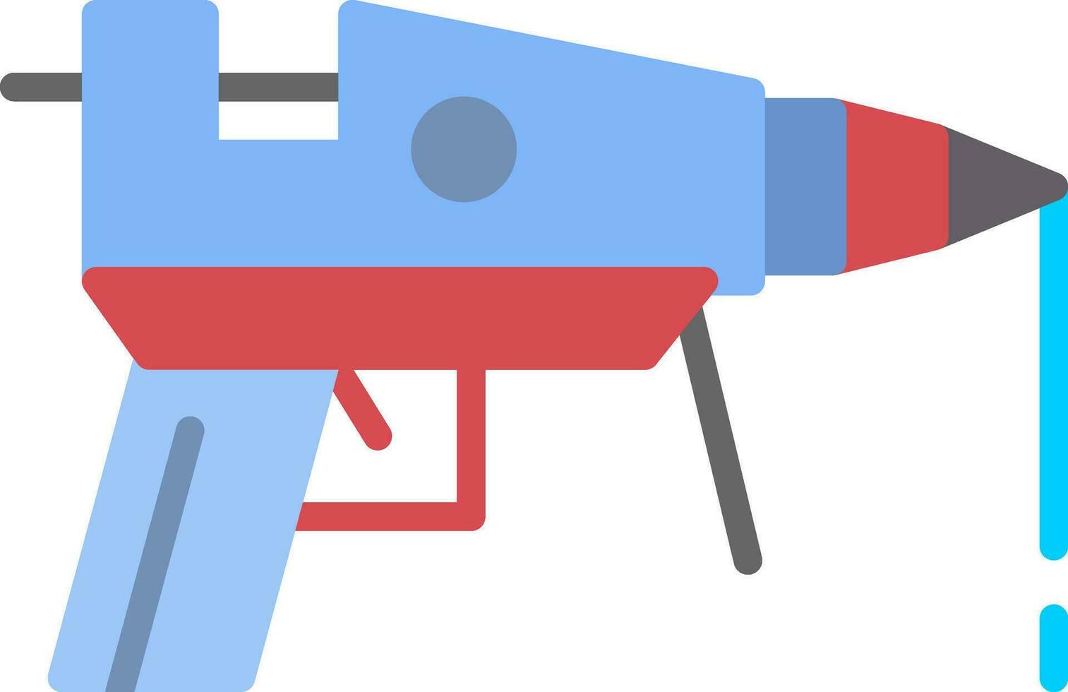 Hot glue gun Vector Icon Design
