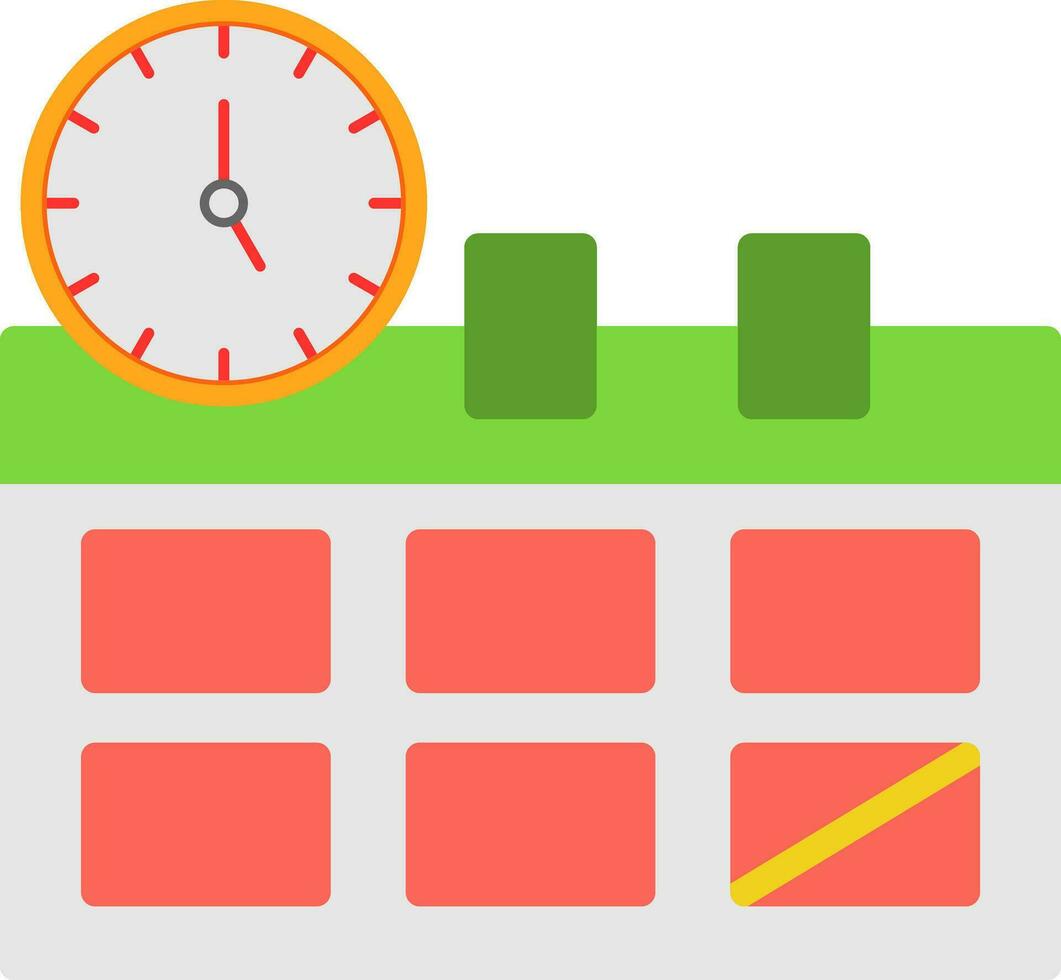 diseño de icono de vector de horario