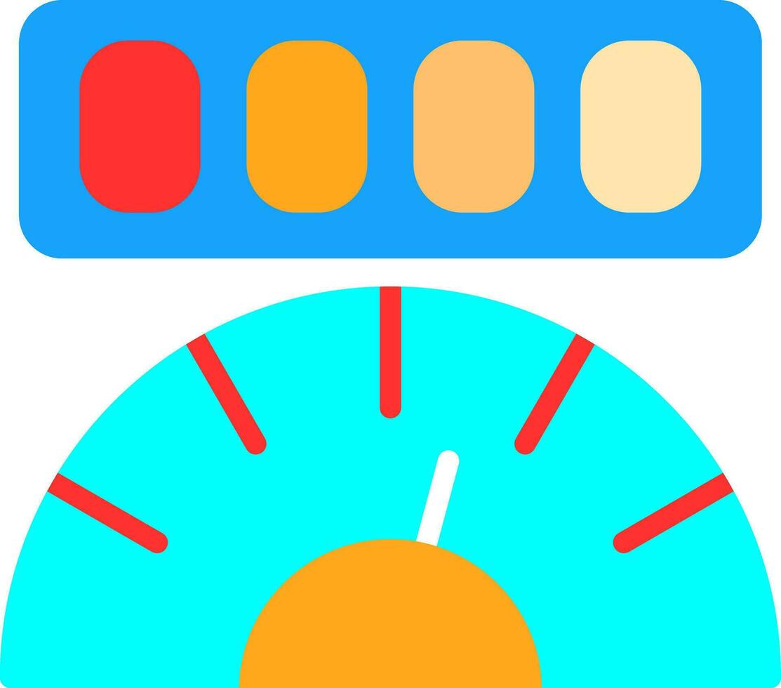 Mileage Vector Icon Design
