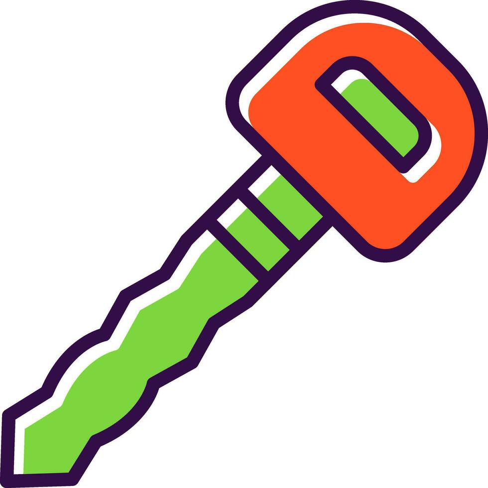 Car key Vector Icon Design