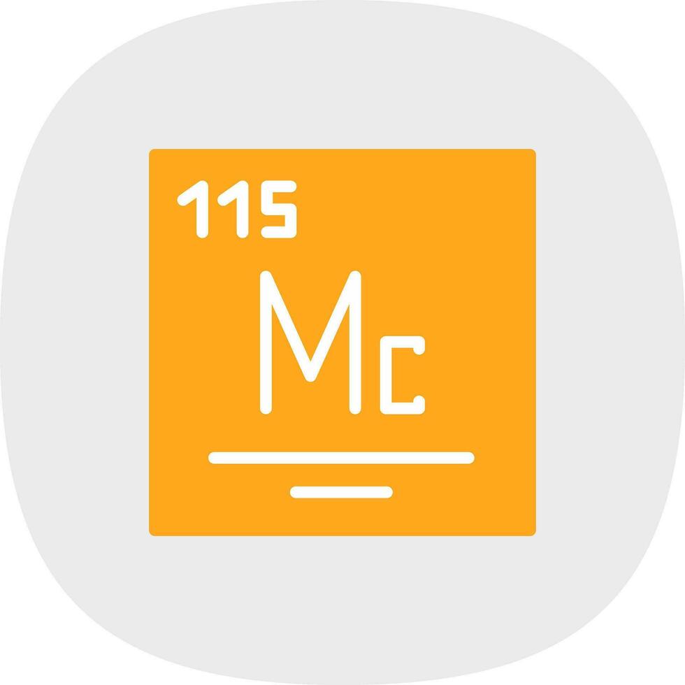 Moscovium Vector Icon Design