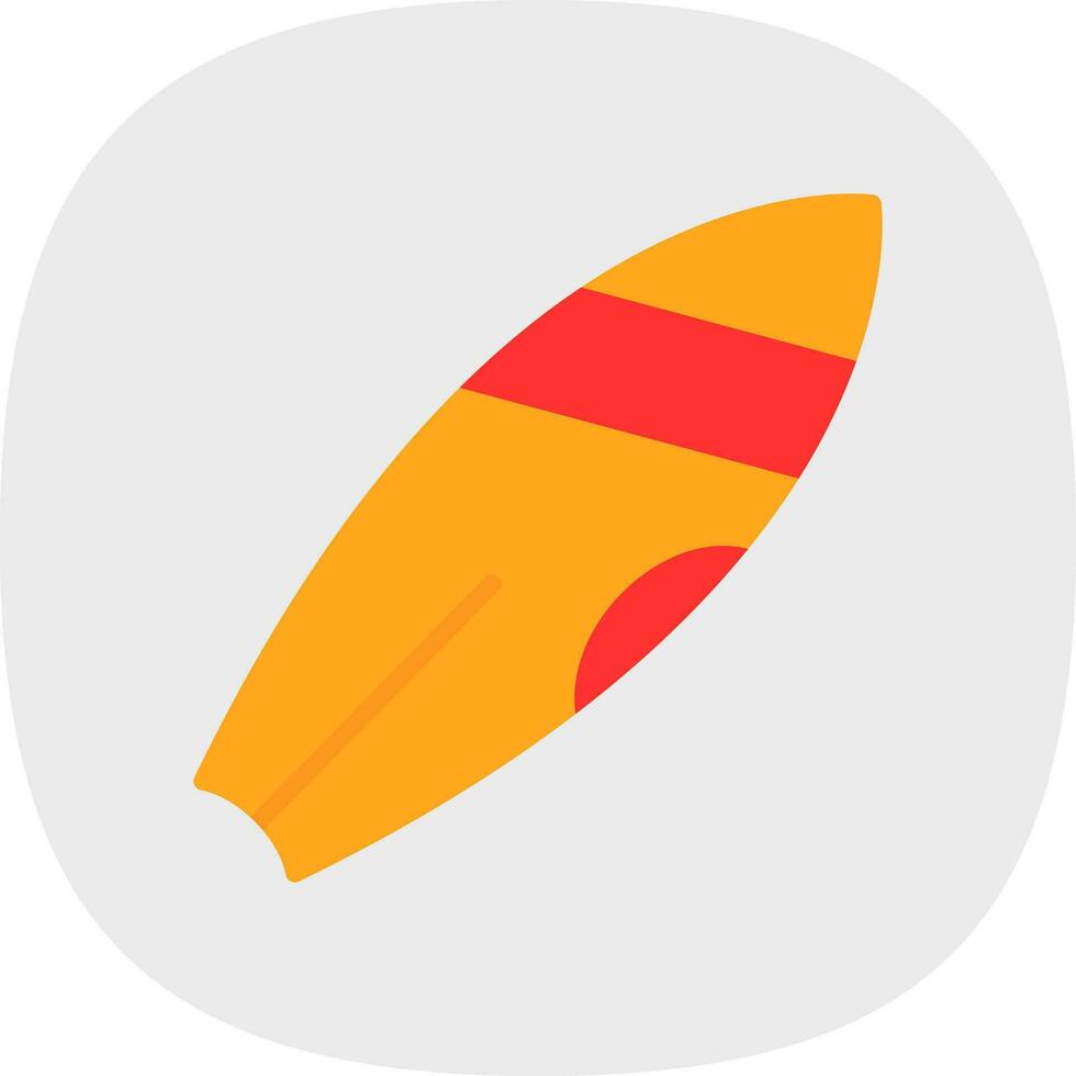 Surfboard Vector Icon Design