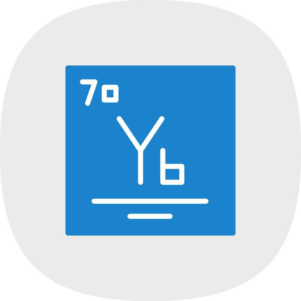 Ytterbium Vector Icon Design